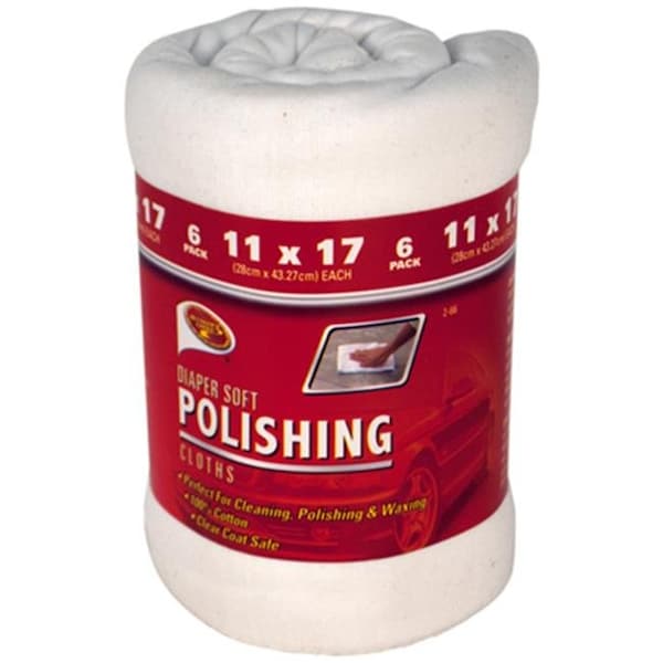 Clean Rite Clean Rite 2-66 11 x 17 in. Soft Polishing Diaper Cloth 157597 - main